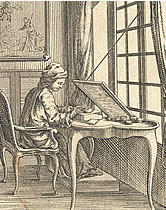 image: man at table