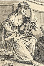 image: woman with scroll