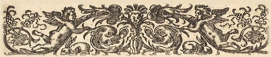 Decorative image of angels and book
